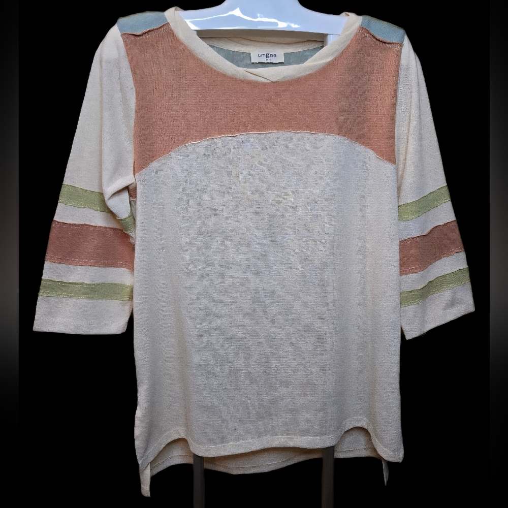 Umgee Multicolor Block Jersey Top